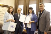 Free International University of Moldova temsilcilerinden Rektör Karakaş’a ziyaret