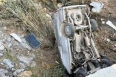 Minibüs menfezden düştü  iki kişi hayatını kaybetti