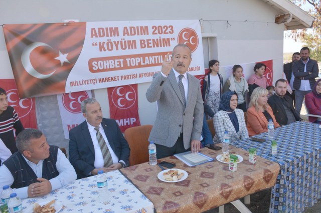 Merkeze bağlı Kozluca, Saraydüzü ve Anıtkaya köylerini ziyaret eden MHP