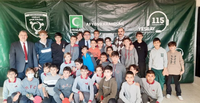 Mareşal’de okul içi masa tenisi yarışması düzenlendi Afyonkarahisar Yeşilay Şubesi ‘Her okul turnuva’ projesi kapsamında okul içi