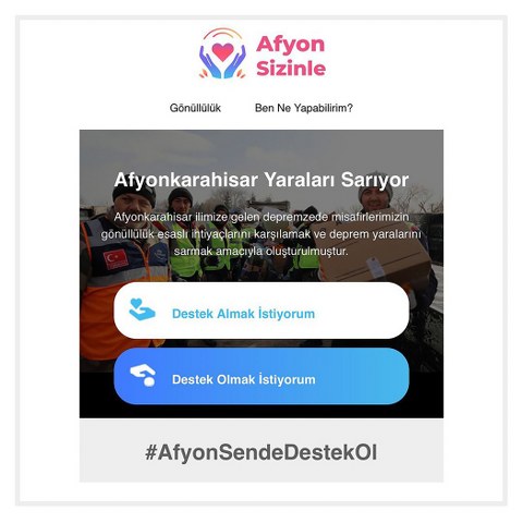 Afyonkarahisar Valisi Kübra Güran Yiğitbaşı’nın talimatıyla 6 Şubat depremlerinin ardından