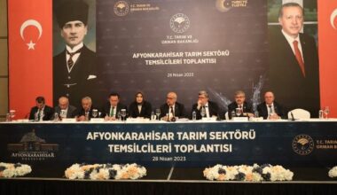Bakan Kirişçi, Afyonkarahisar Tarım Sektörü toplantısına katıldı