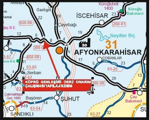 Uşak-Afyon arasındaki yol çalışması devam ediyor Karayolları Genel Müdürlüğü tarafından çalışmalara geçtiğimiz hafta başlanan Uşak-Afyonkarahisar karayolunun