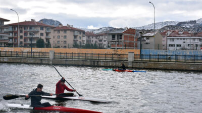 Afyon’daki kano sporcuları 2028 Olimpiyat sözü verdi