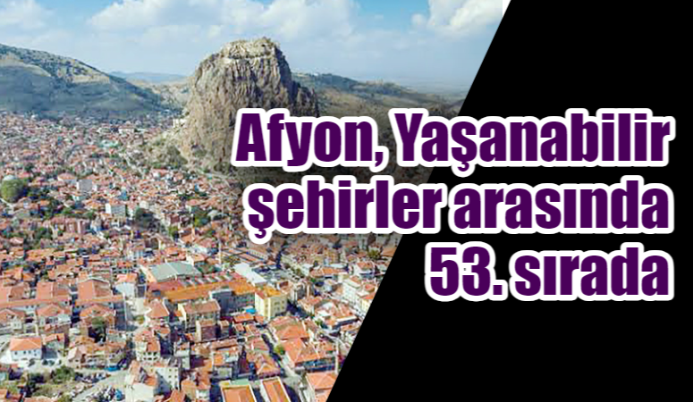 Afyon, Yaşanabilir şehirler arasında 53. sırada Finans, endüstri, yatırım ve pazarlama ağırlıklı konular içeren Forbes dergisi,
