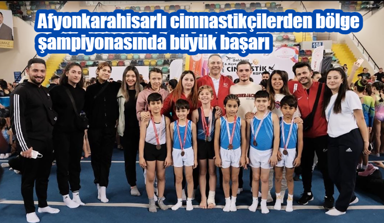 Afyonkarahisarlı cimnastikçilerden bölge şampiyonasında