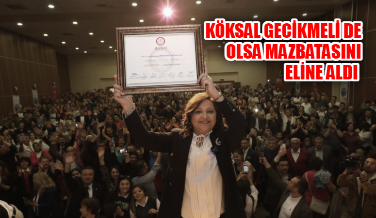 Burcu Köksal'ın Mazbata töreni