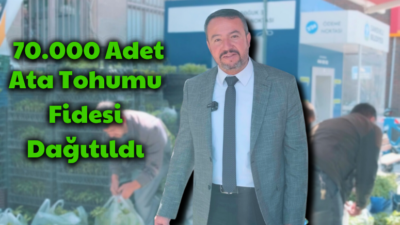 Sandıklı Belediyesine bağlı SANJET A.Ş. serasında üretilen 70.000 adet ata