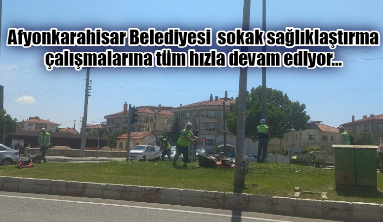 Afyonkarahisar Belediyesi sokak sağlıklaştırma