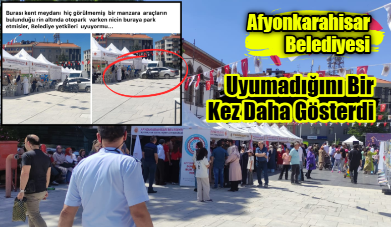 Afyonkarahisar Belediyesi'nin "uyuduğuna" dair