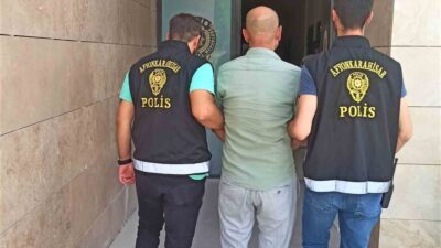 AFYONKARAHİSAR’DA 12 SUÇ KAYDI BULUNAN VE 8 YIL 8 AY