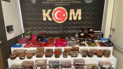 AFYONKARAHİSAR’DA POLİS TARAFINDAN 3 İŞ YERİNE YAPILAN BASKINDA 70 KİLOGRAM