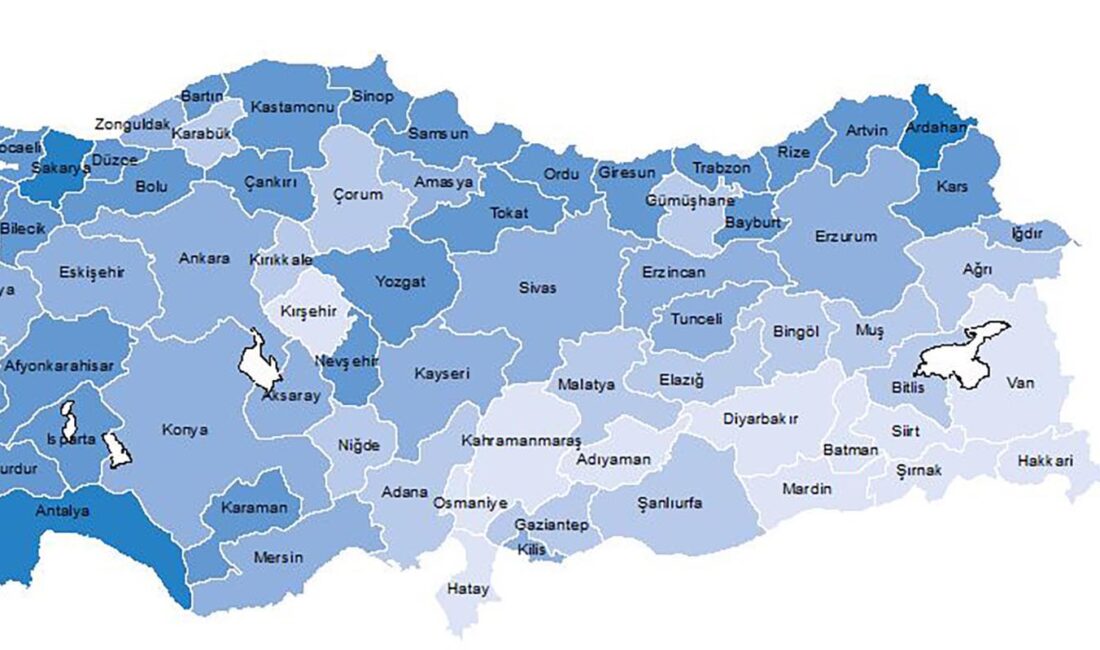 TÜİK’in açıkladığı 2023 yılı İl Düzeyinde İşgücü İstatistikleri verilerine göre,