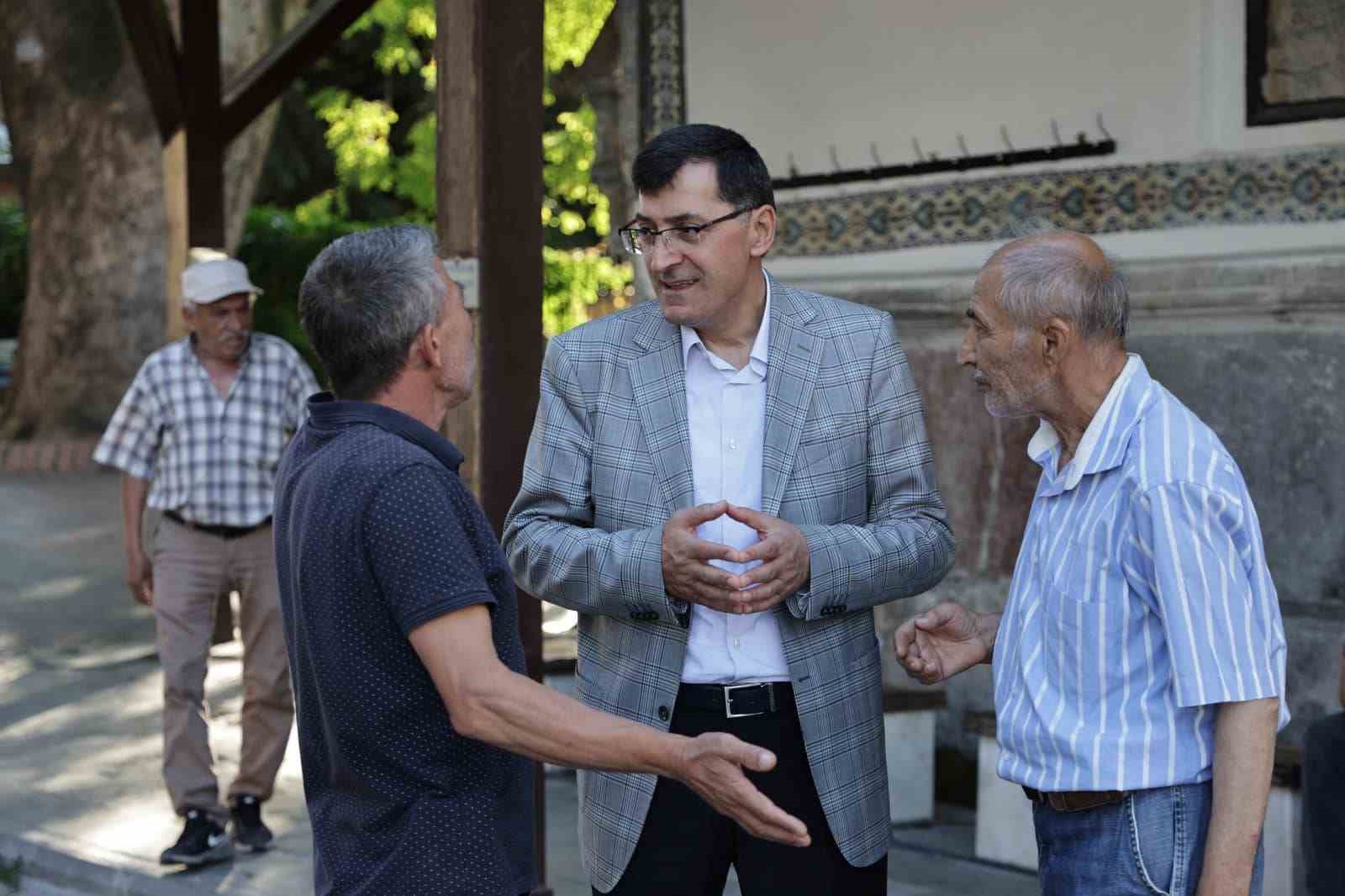 Başkan Eyüp Kahveci̇: “Ulu Cami̇ Çevresi̇ndeki̇ Kültürel Değerleri̇ Koruyacağız”