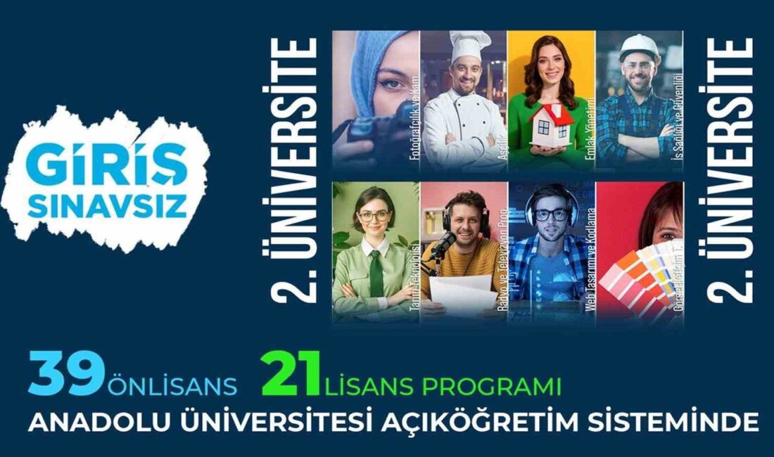 ANADOLU ÜNİVERSİTESİNİN SINAVSIZ İKİNCİ