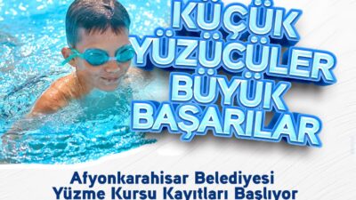 Afyonkarahisar Belediyesi tarafından düzenlenen yüzme kursları başlıyor