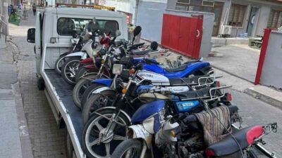 35 ADET MOTOSİKLET TRAFİKTEN MEN EDİLDİ