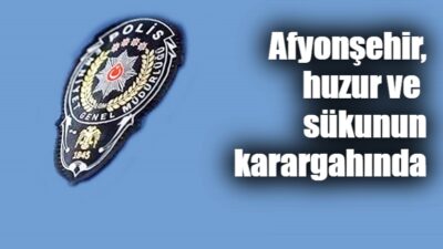 Afyonşehir gazetesi ve Afyonşehir Web TV olarak, İl Emniyet Müdürlüğünde