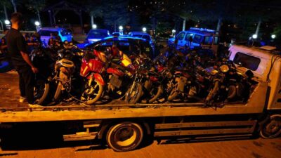 BOLVADİN'DE 33 MOTOSİKLET TRAFİKTEN MEN EDİLDİ