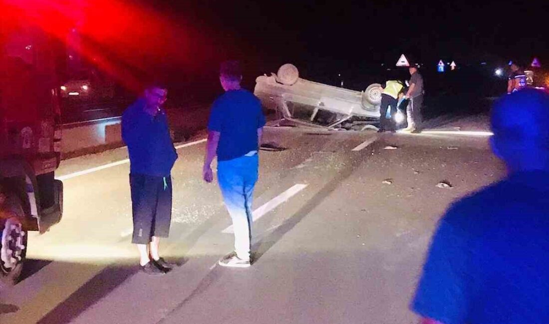 AFYONKARAHİSAR’DA KONTROLDEN ÇIKARAK YOL