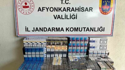 AFYONKARAHİSAR’DA KAÇAK SİGARA SATIŞI YAPTIĞI TESPİT EDİLEN ŞAHSIN EVİNE YAPILAN