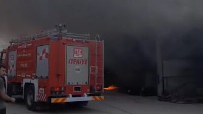 KÜTAHYA YENİ SANAYİ SİTESİNDE KORKUTAN YANGIN