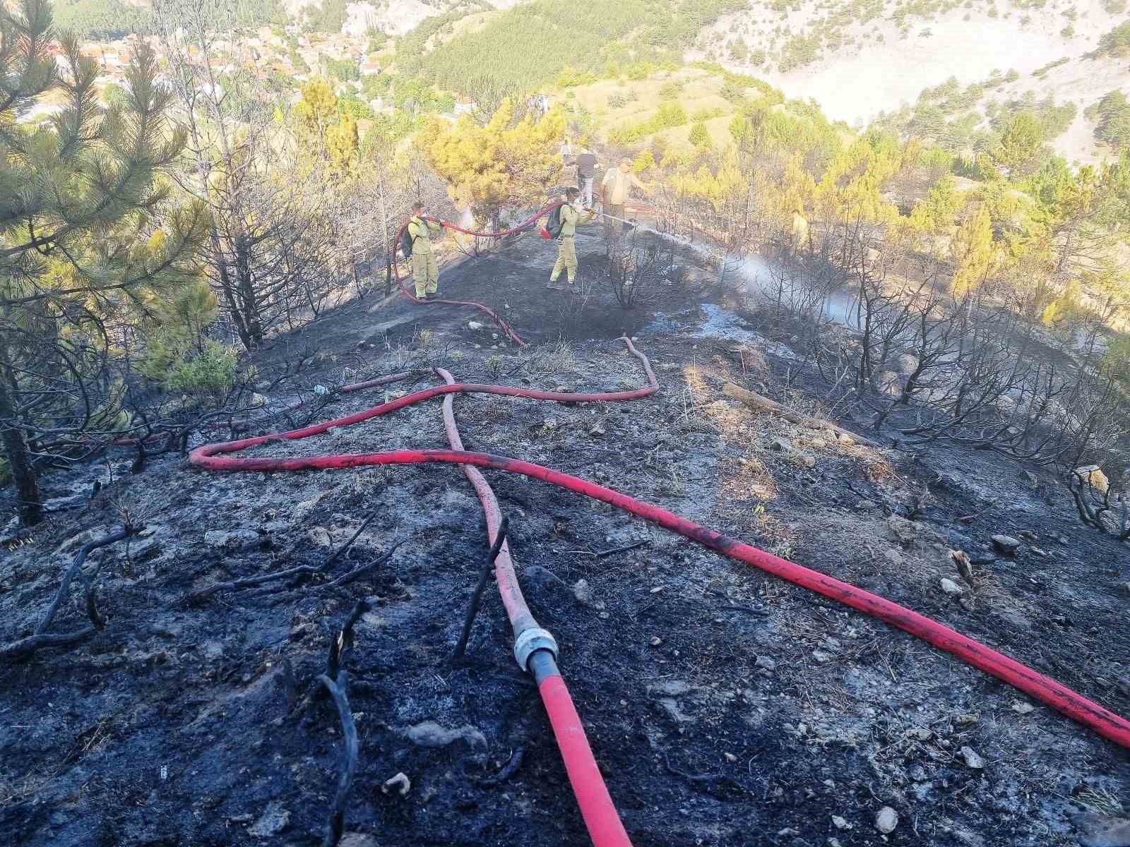 Kütahyada İki̇ Ayrı Noktada Yangın