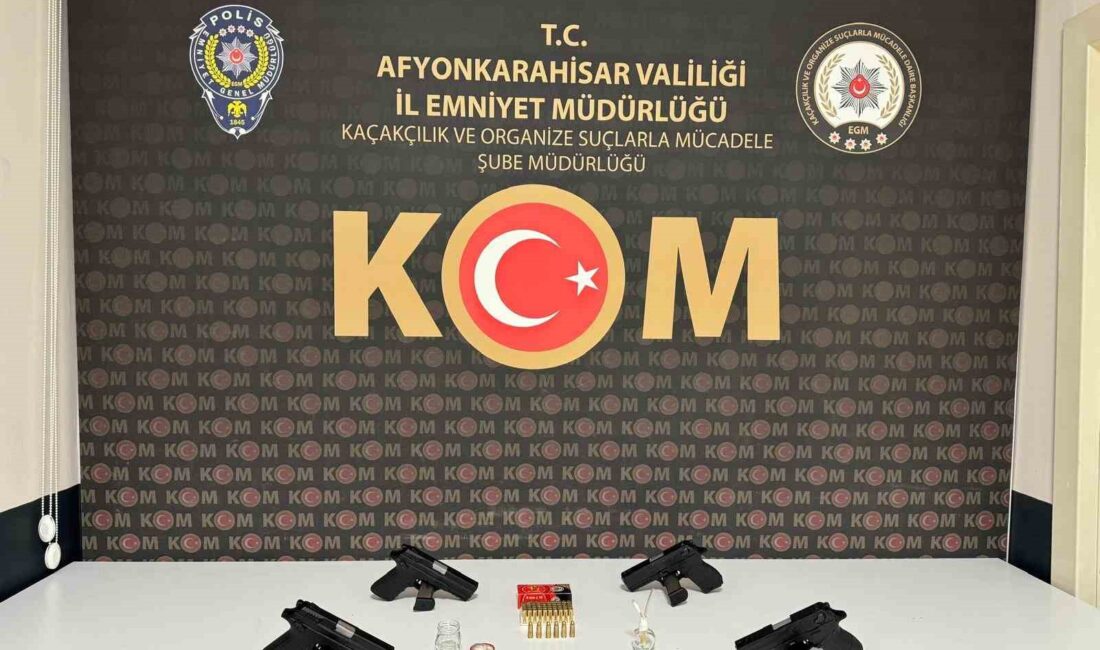 AFYONKARAHİSAR’DA POLİS TARAFINDAN ŞÜPHE ÜZERİNE DURDURULAN BİR ARAÇTA YAPILAN ARAMADA