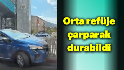 Bugün öğle saatlerinde, şehir merkezindeki eski stadyum önünde maddi hasarlı