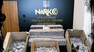 AFYONKARAHİSAR’DA 162 BİN 232 ADET UYUŞTURUCU ELE GEÇİRİLDİ