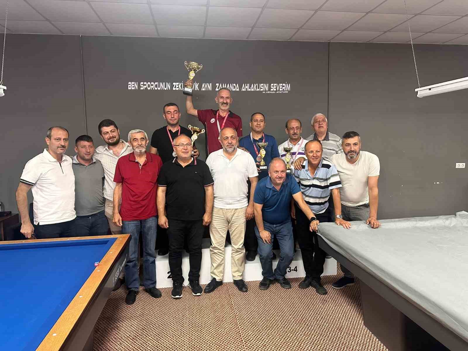 Afyonkarahisar’da Üç Bant Bilardo İl Şampiyonası tamamlandı