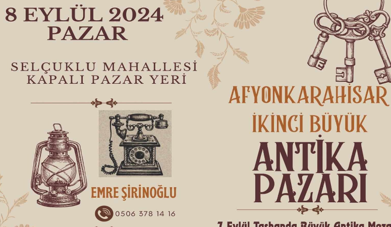 Afyonkarahisar'da 2 Antika Pazarı