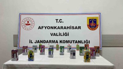AFYONKARAHİSAR’DA ELEKTRONİK SİGARA YAKALANDI
