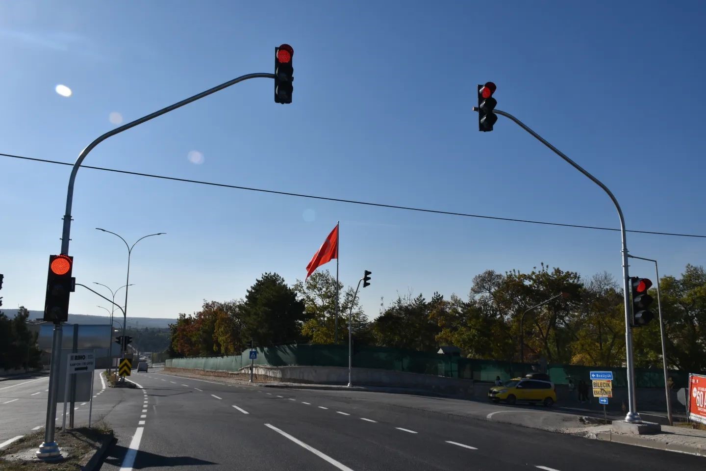 Ertuğrulgazi Türbesi yolunda trafik düzenlemesi