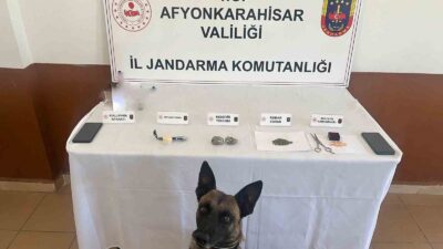 AFYONKARAHİSAR'DA JANDARMA EKİPLERİ YAPTIKLARI OPERASYONDA DEĞİŞİK TÜRLERDE UYUŞTURUCU MADDE ELE