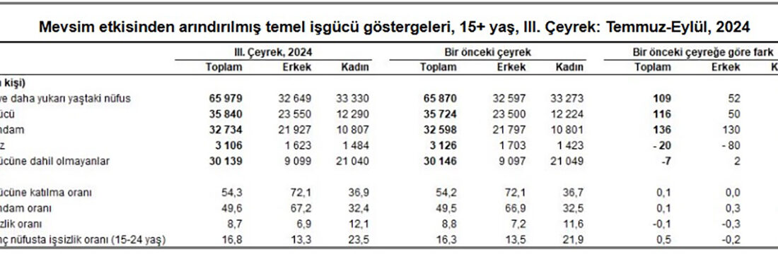 Türkiye İstatistik Kurumu’nun (TÜİK)