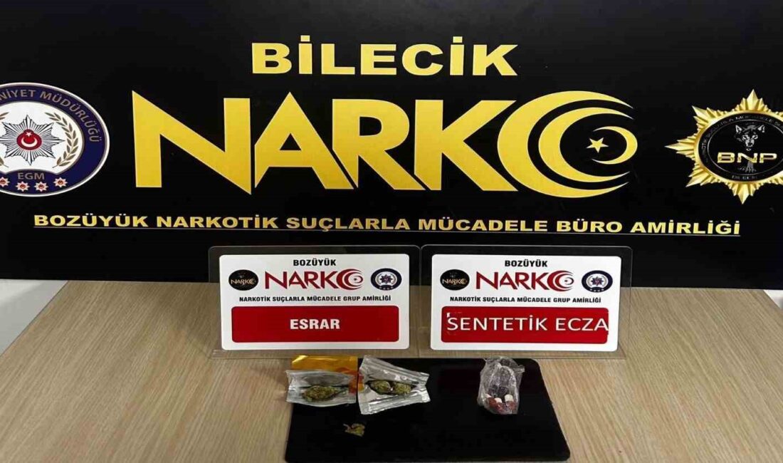 BİLECİK’TE DURDURULAN ŞÜPHELİ ARAÇ