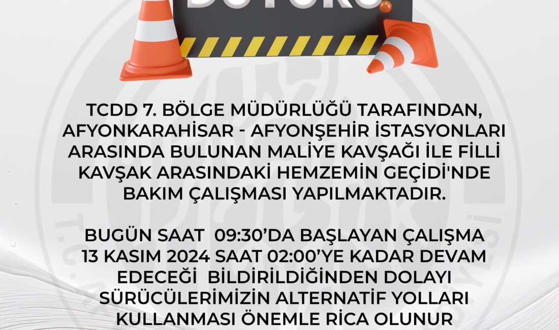 TCDD tarafından yol bakım