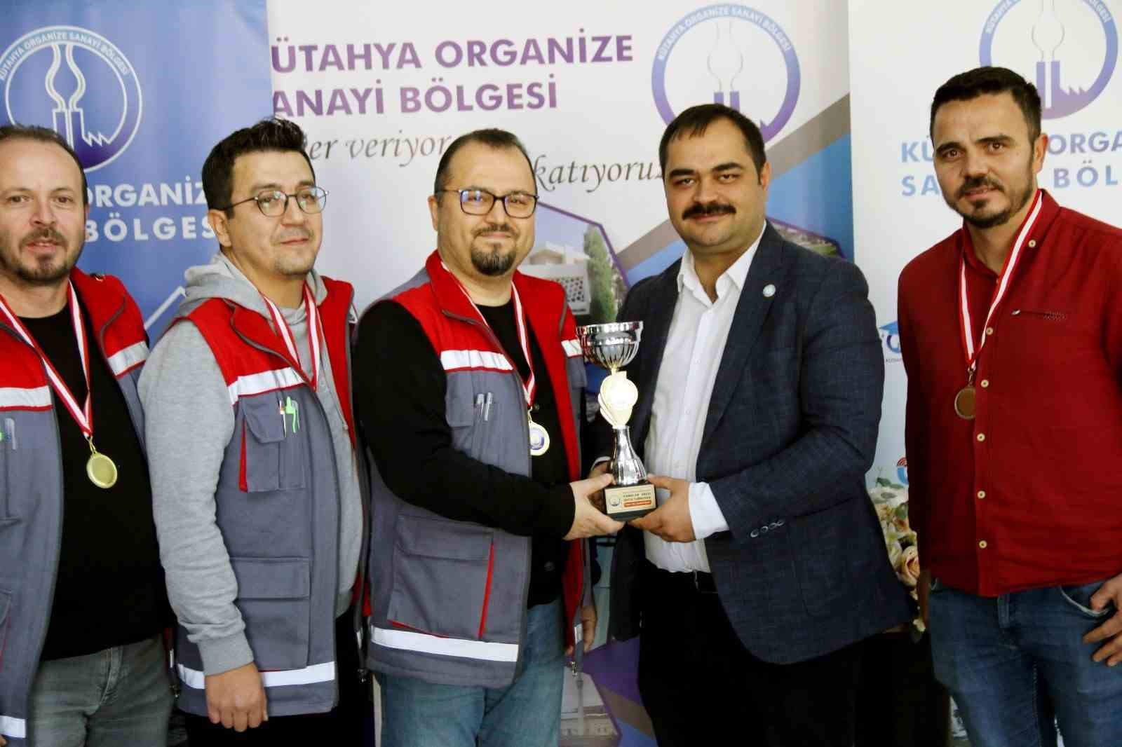 Kütahya OSB’de ’Tavla Turnuvası’nın şampiyon belli oldu