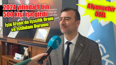 İşkur Müdürü Ahmet Karakaya, Afyonşehir'in sorularını yanıtladı