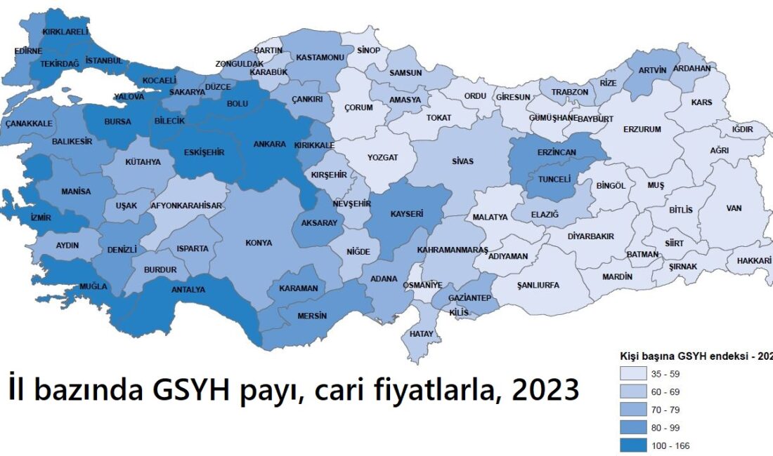 TÜİK’in açıkladığı il düzeyinde