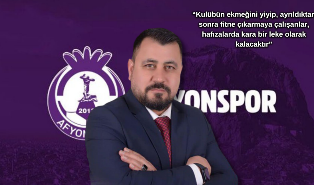 Afyonspor Başkanı Mevlüt Akkuş,