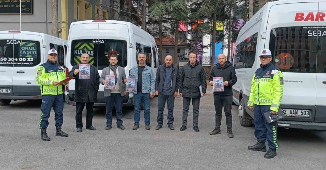 Eğirdir’de, okul servis sürücülerine