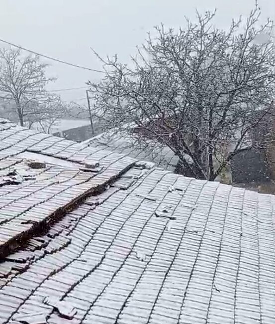 Eskişehir’de kar yağışı sonucunda