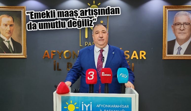 İYİ Parti Afyonkarahisar İl Başkanı Muhammet Mısırlıoğlu, İYİ Parti İl