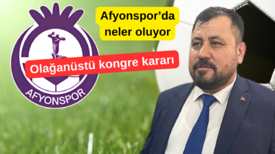 Afyonspor 18.01.2025 tarihinde olağanüstü toplanacak