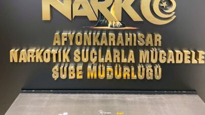 Afyonkarahisar İl Emniyet Müdürlüğü görevlileri uyuşturucu ile mücadele kapsamında çalışmalarını