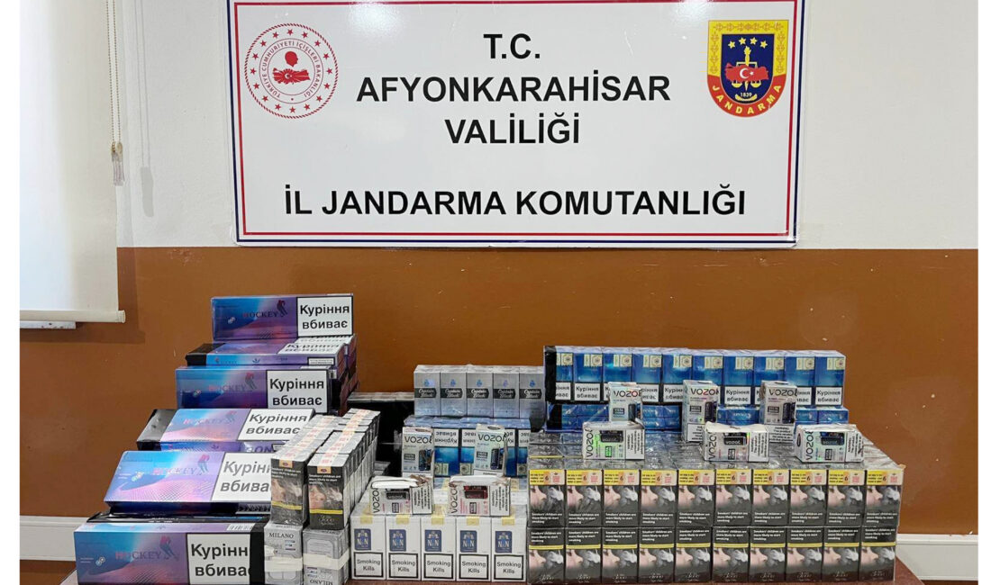 Afyonkarahisar İl Jandarma Komutanlığı, kaçakçılıkla mücadele kapsamında çalışmalarını sürdürüyor. Bu