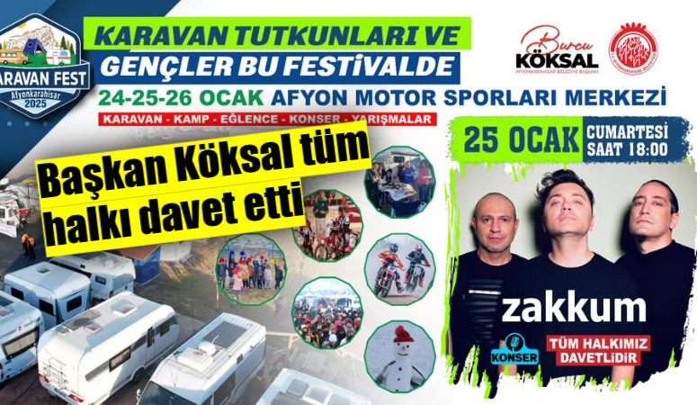 24-25-26 Ocak tarihlerinde gerçekleşecek olan Karavan Fest 3 gün sürecek