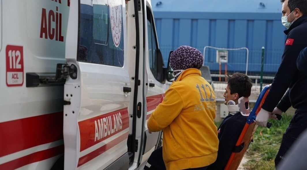 Bilecik’te afetlere hazırlık kapsamında, senaryo gereği bir marangozhanede çıkan yangın